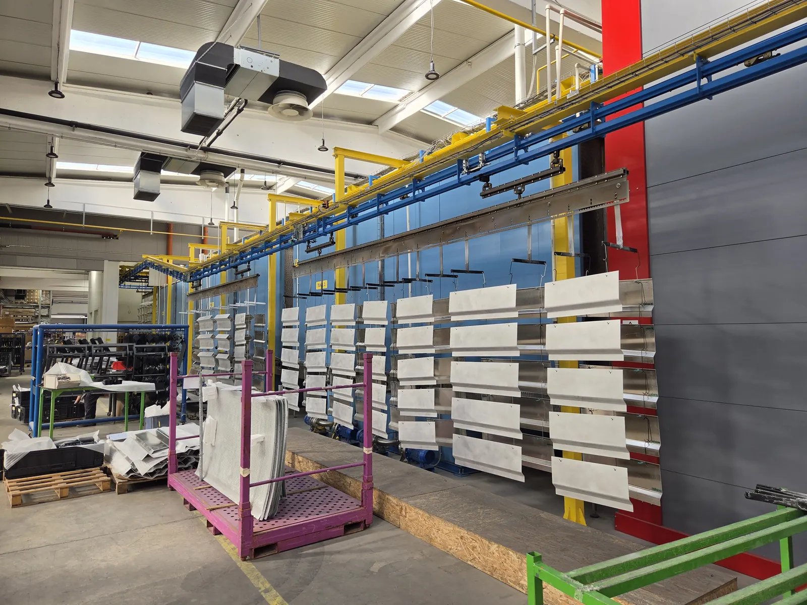 Powder coating line