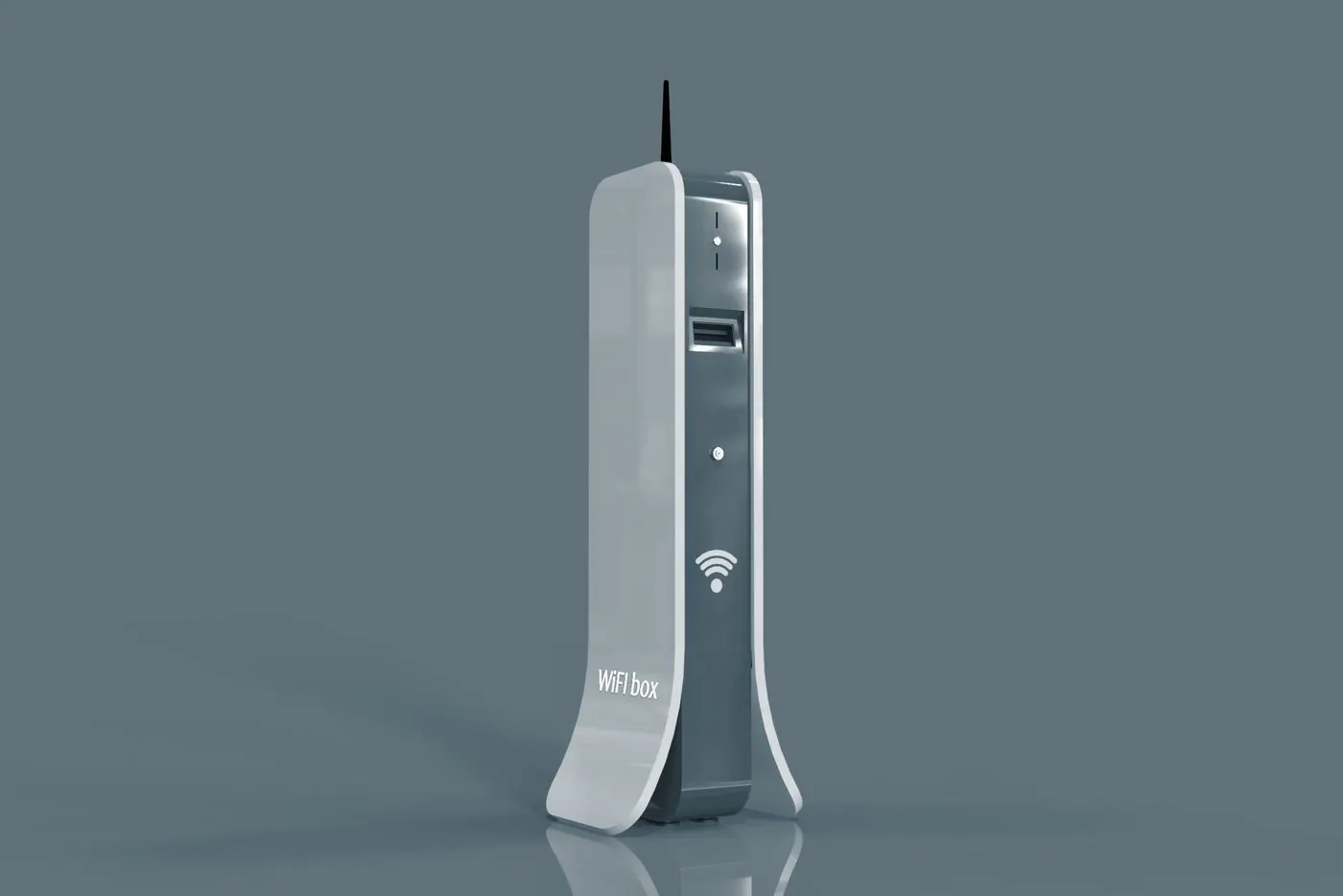 Slim column terminal