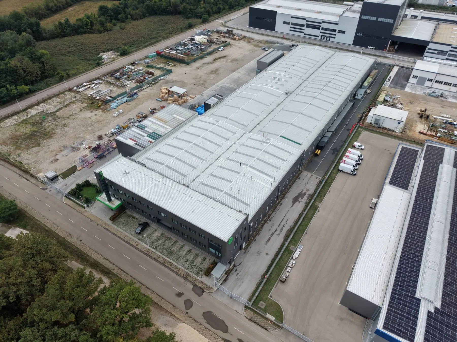 ELAS plant from the air, Ramići business zone, Banja Luka